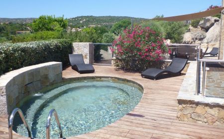 Ferienhaus Nr.20231 Tizzano - Corse - Location G&icirc;te 20231 &agrave; Tizzano en Corse du Sud vue ext&eacute;rieure sur le bassin.