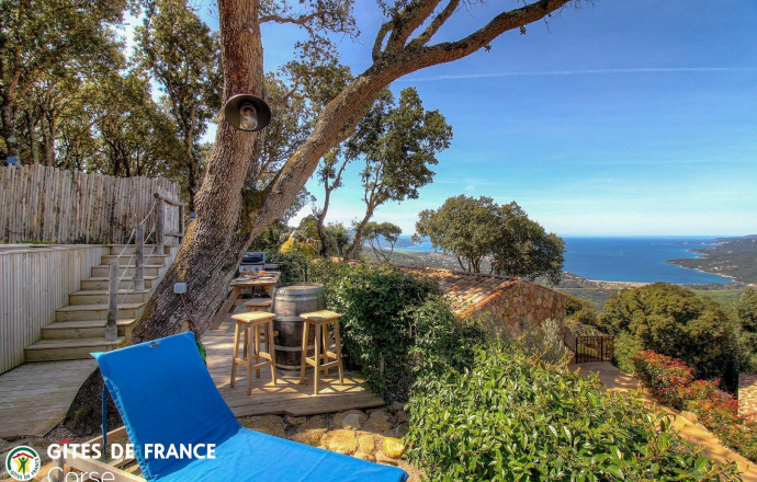 Ferienhaus Nr.28223 VIGGIANELLO - Corse - A Leccia - Gite 28222-Viggianello-le-grand-valinco-corse-du-sud-labellis&eacute;-gites-de-france la terrasse