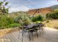 G&icirc;te &agrave; Monticello, Balagne, Haute-Corse, labellis&eacute; G&icirc;tes de France : la terrasse attenante &agrave; la cuisine