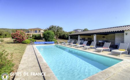 Ferienhaus Nr.20101 Pianottoli-Caldarello - Corse - G&icirc;te &agrave; Pianotolli Caldarello, le Sud Corse, labellis&eacute; Gites de France la piscine