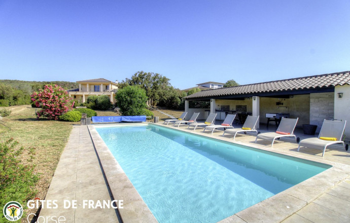 Gîte à Pianotolli Caldarello, le Sud Corse, labellisé Gites de France la piscine Ferienhaus Nr.20101 PIANOTTOLI CALDARELLO - Corse - Villa Tree Fratelli - Gîte à Pianotolli Caldarello, le Sud Corse, labellisé Gites de France la piscine