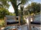 Gite à Sollacaro, Grand valinco, Corse du Sud, labellisé Gites de France : le coin terrasse Gite à Sollacaro, Grand valinco, Corse du Sud, labellisé Gites de France : le coin terrasse