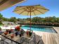 Gîte à Porto-Vecchio, le Sud Corse, labellisé Gîtes de France : la terrasse avec piscine Gîte à Porto-Vecchio, le Sud Corse, labellisé Gîtes de France : la terrasse avec piscine