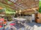 G&icirc;te &agrave; Sollacaro, le Grand Valinco, Corse-du-Sud, labellis&eacute; G&icirc;tes de France : la terrasse avec cuisine d'&eacute;t&eacute;