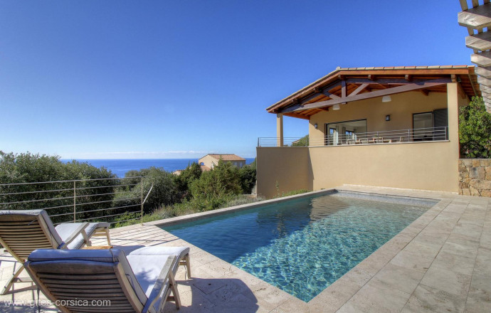 Ferienhaus Nr.20234 TIZZANO - Corse - C&ocirc;t&eacute; Plage - G&icirc;te &agrave; Tizzano, Grand Valinco, Corse du Sud, labellis&eacute; G&icirc;tes de France : la piscine
