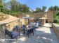 Gite à Cauro, le Grand Ajaccio, Corse du Sud, labellisé Gîtes de France : la terrasse côté entrée Gite à Cauro, le Grand Ajaccio, Corse du Sud, labellisé Gîtes de France : la terrasse côté entrée