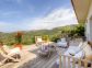G&icirc;te &agrave; Monticello, Balagne, Haute-Corse, labellis&eacute; G&icirc;tes de France : la terrasse attenante au s&eacute;jour/salle &agrave; manger