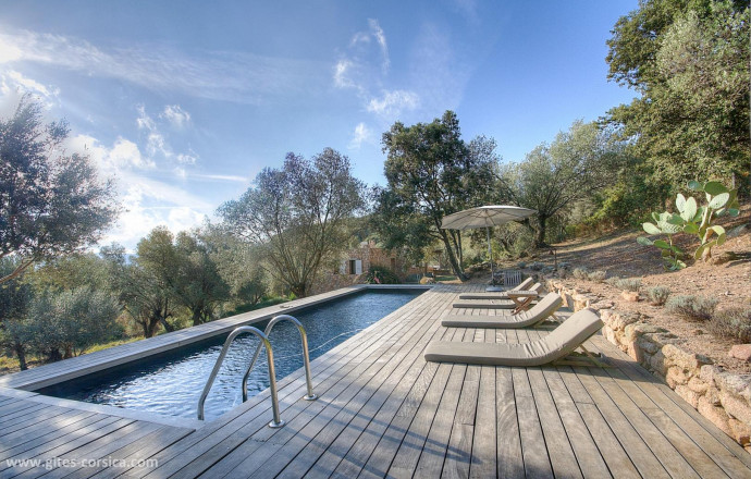 Ferienhaus Nr.20631 FIGARI - Corse - Vaddonu - Gite &agrave; Figari, Le Sud Corse, en Corse du Sud, labellis&eacute; Gites de France : la piscine